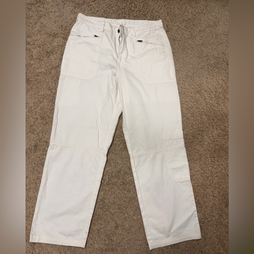 H&M Women's White Cargo Pants